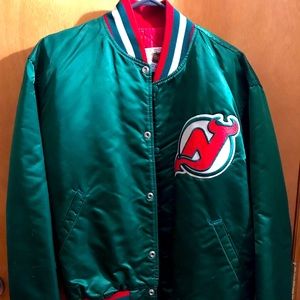 Vintage New Jersey Devils Satin Starter Jacket